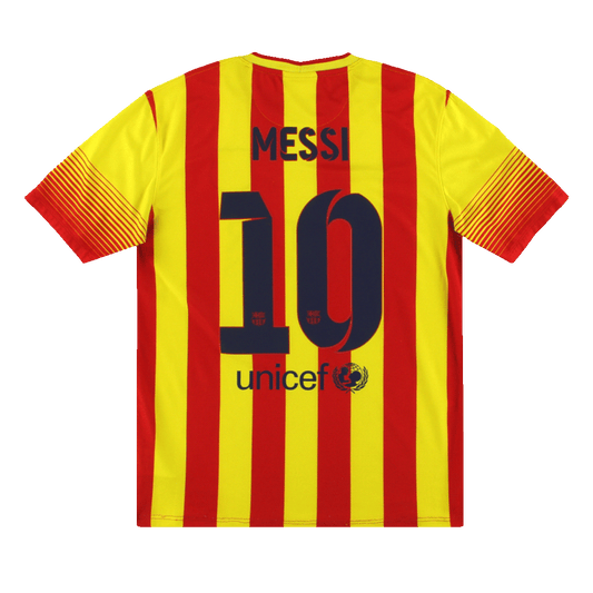 Camiseta Retro 2013/14 Messi #10 Barcelona Segunda Equipación