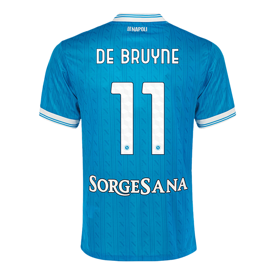 Camiseta De Bruyne #11 Napoli 2025/26 Primera Equipación - Versión Hincha