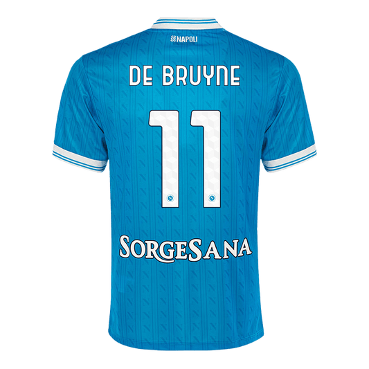 Camiseta De Bruyne #11 Napoli 2025/26 Primera Equipación - Versión Hincha