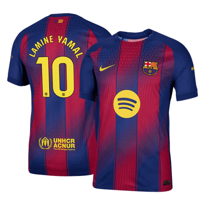 Camiseta Auténtica Lamine Yamal #10 Barcelona 2025/26 Primera Equipación - Versión Jugador