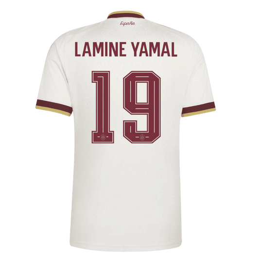 Camiseta Lamine Yamal #19 España 2026 Segunda Equipación Copa del Mundo - Versión Hincha