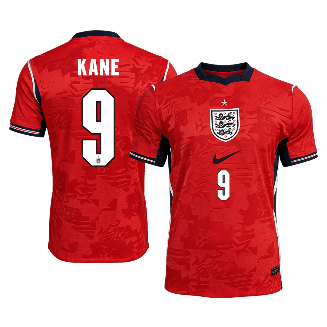 Camiseta Kane #9 Inglaterra 2026 Segunda Equipación Copa del Mundo - Versión Hincha