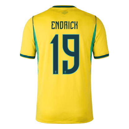 Camiseta Endrick #19 Brasil 2026 Primera Equipación Copa del Mundo - Versión Hincha - Vista 5