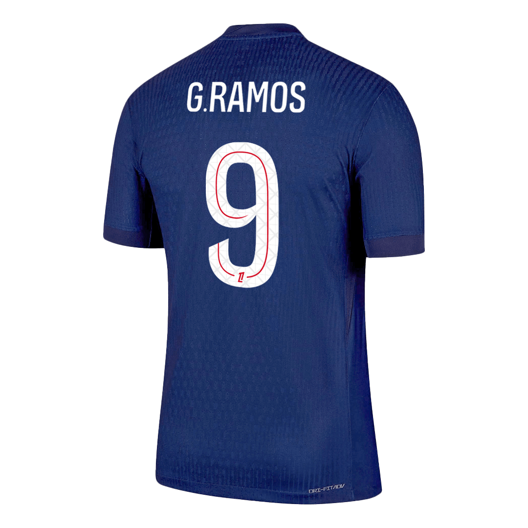 Camiseta Auténtica G. Ramos #9 PSG 2025/26 Primera Equipación - Versión Jugador - Vista 8