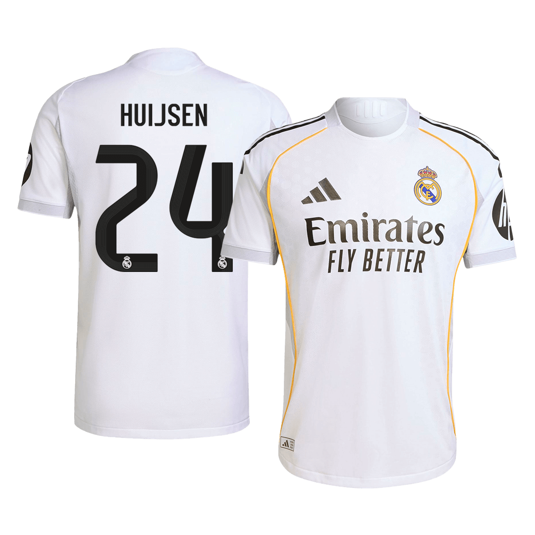 Camiseta Auténtica Huijsen #24 Real Madrid 2025/26 Primera Equipación - Versión Jugador