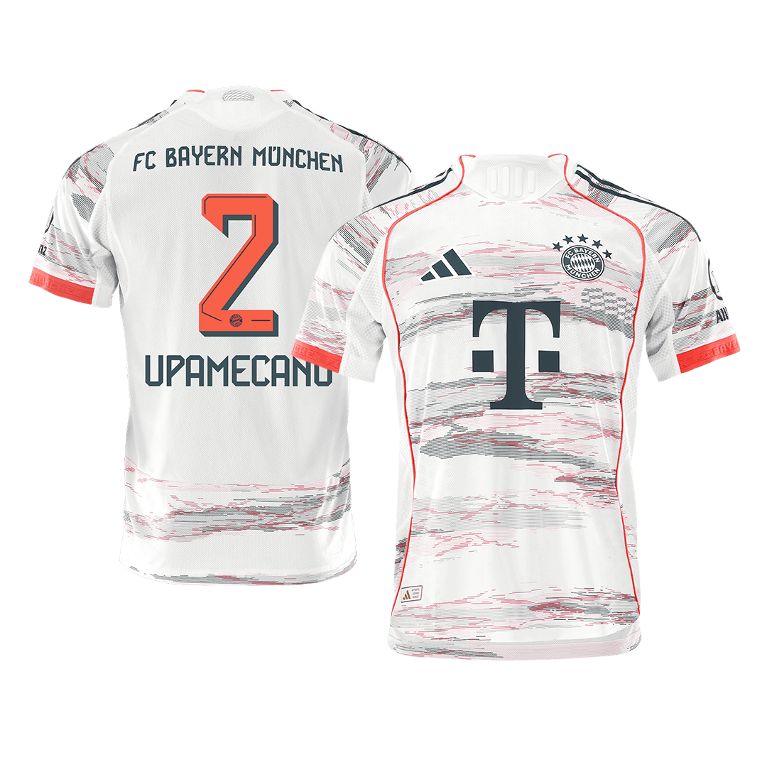 Camiseta Auténtica Upamecano #2 Bayern Munich 2025/26 Segunda Equipación - Versión Jugador