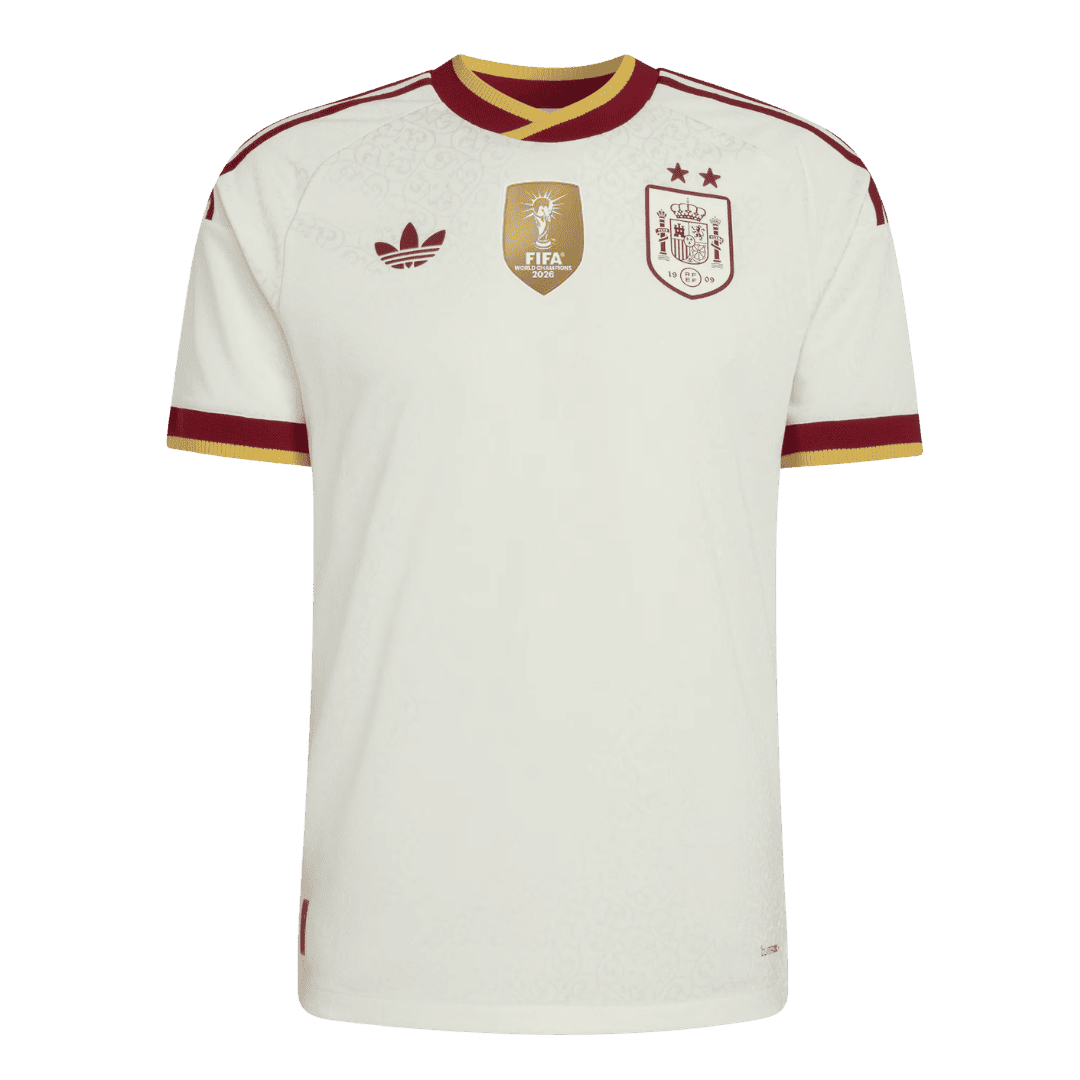 Camiseta Auténtica Spain 2026 Segunda Equipación Copa del Mundo -Versión Jugador