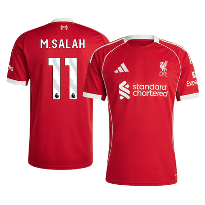 Camiseta M. Salah #11 Liverpool 2025/26 Primera Equipación - Versión Hincha