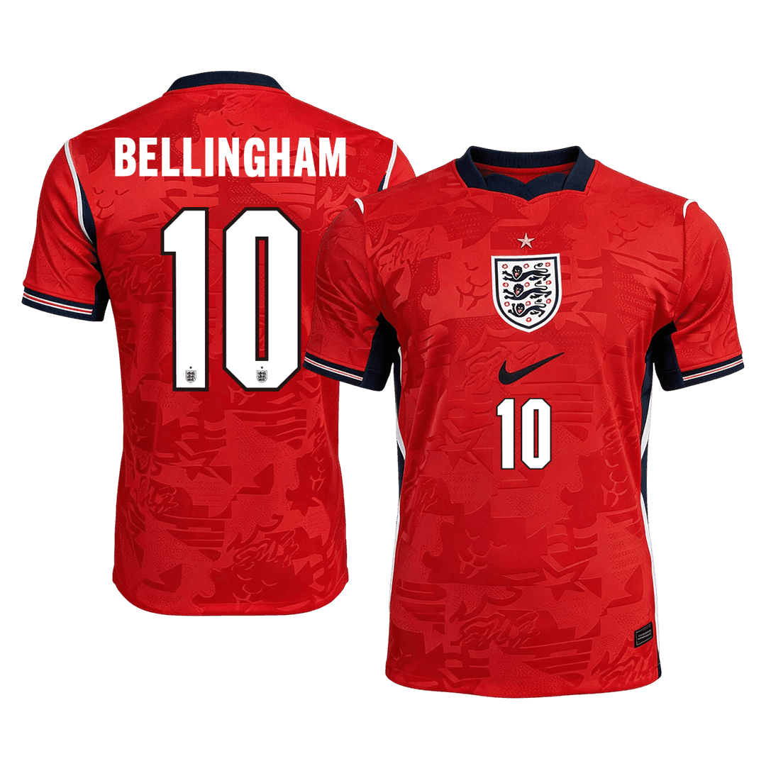 Camiseta Auténtica Bellingham #10 Inglaterra 2026 Segunda Equipación Copa del Mundo - Versión Jugador