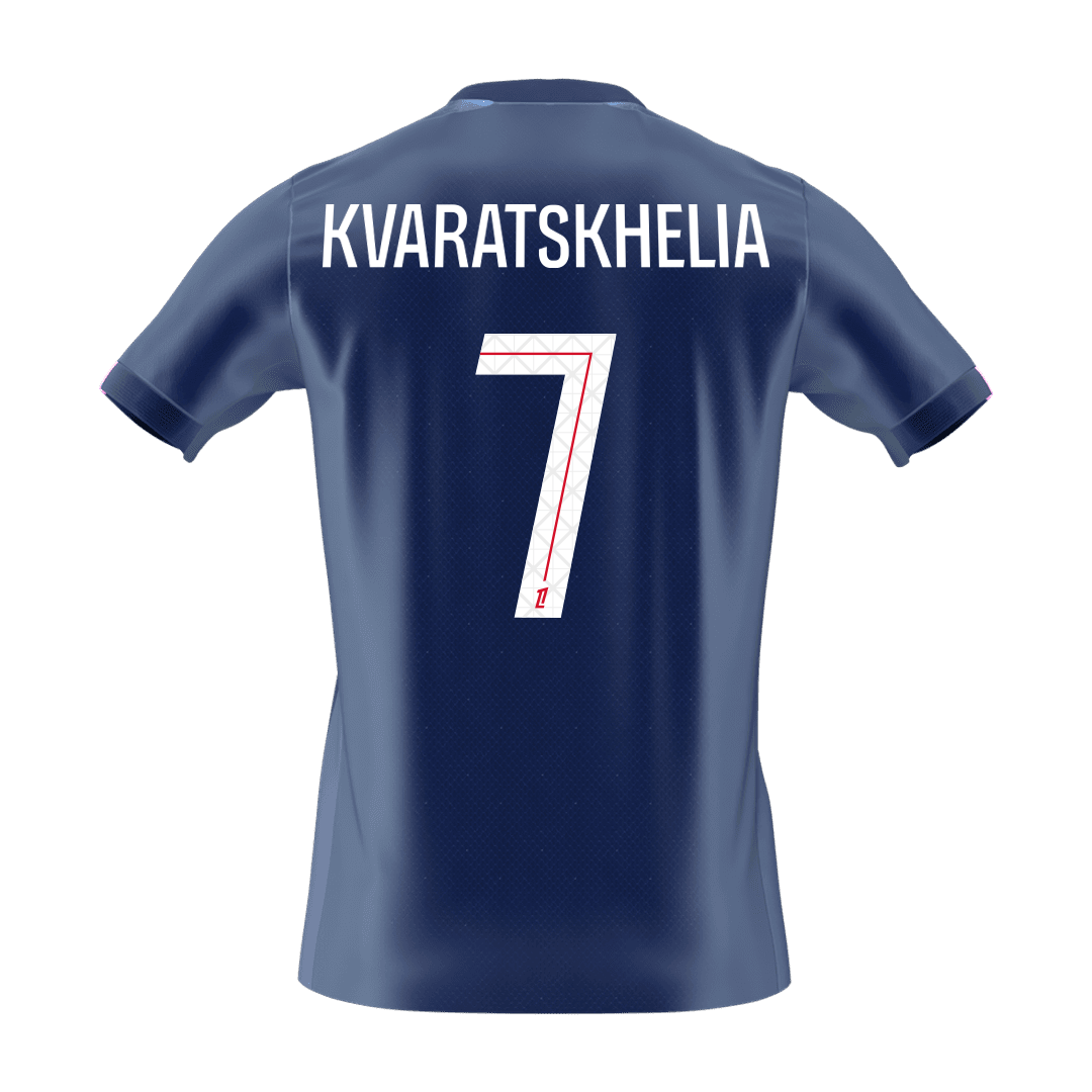 Camiseta Kvaratskhelia #7 PSG 2025/26 Primera Equipación - Versión Hincha (Calidad Premium) - Vista 7
