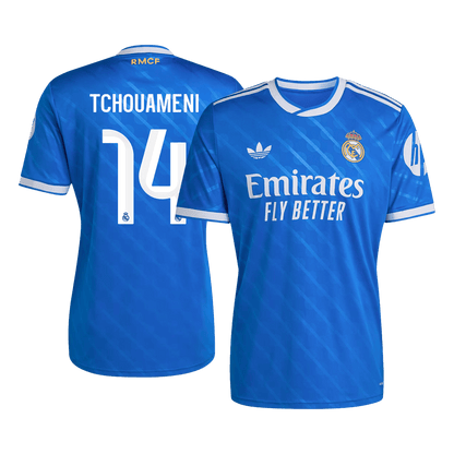 Camiseta Tchouameni #14 Real Madrid 2025/26 Tercera Equipación - Versión Hincha