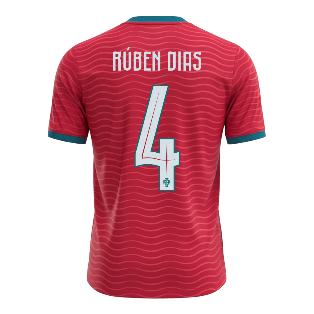 Camiseta Rúben Dias #4 Portugal 2026 Primera Equipación Copa del Mundo - Versión Hincha - Vista 7