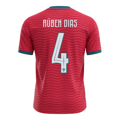Camiseta Rúben Dias #4 Portugal 2026 Primera Equipación Copa del Mundo - Versión Hincha - Vista 7