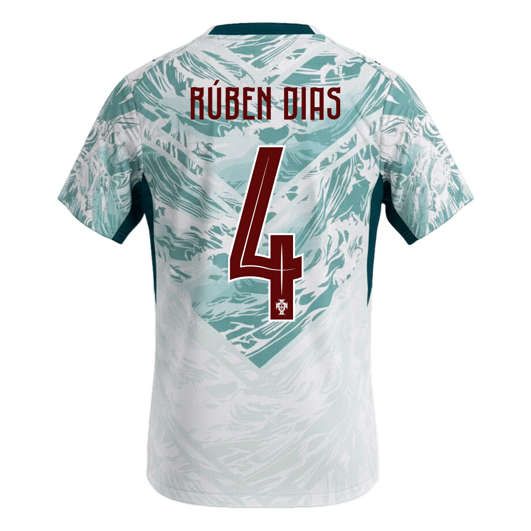 Camiseta Rúben Dias #4 Portugal 2026 Segunda Equipación Copa del Mundo - Versión Hincha - Vista 2