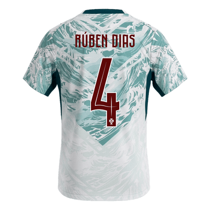 Camiseta Rúben Dias #4 Portugal 2026 Segunda Equipación Copa del Mundo - Versión Hincha - Vista 2