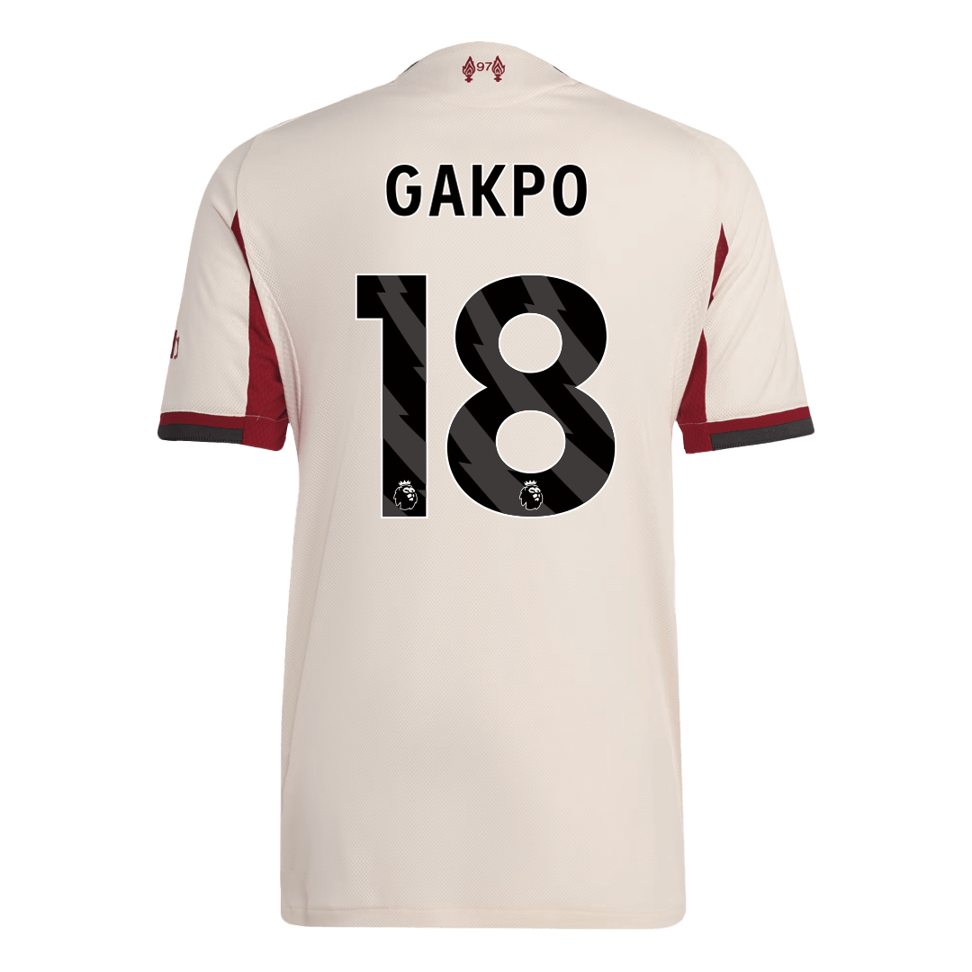 Camiseta Auténtica Gakpo #18 Liverpool 2025/26 Segunda Equipación - Versión Jugador - Vista 9