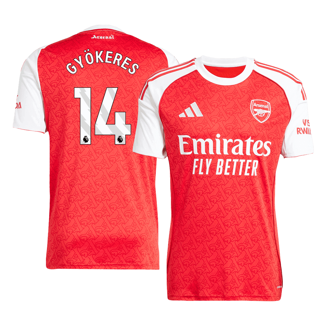 Camiseta Gyökeres #14 Arsenal 2025/26 Primera Equipación - Versión Hincha