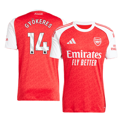 Camiseta Gyökeres #14 Arsenal 2025/26 Primera Equipación - Versión Hincha