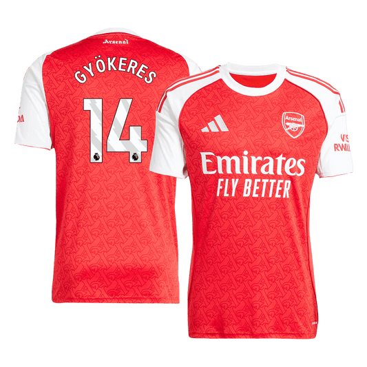 Camiseta Gyökeres #14 Arsenal 2025/26 Primera Equipación - Versión Hincha