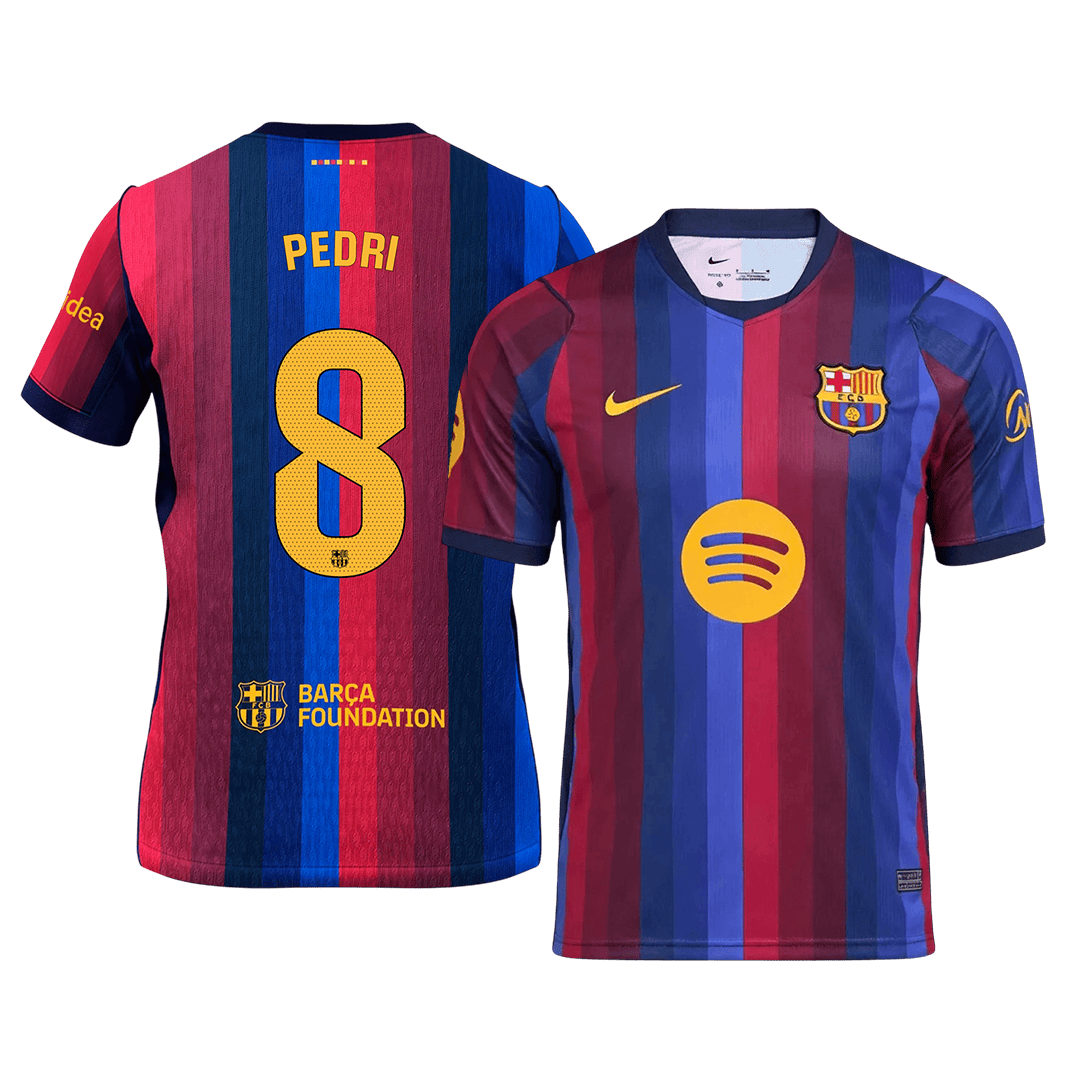 Camiseta PEDRI #8 Barcelona 2026/27 Primera Equipación - Versión Hincha
