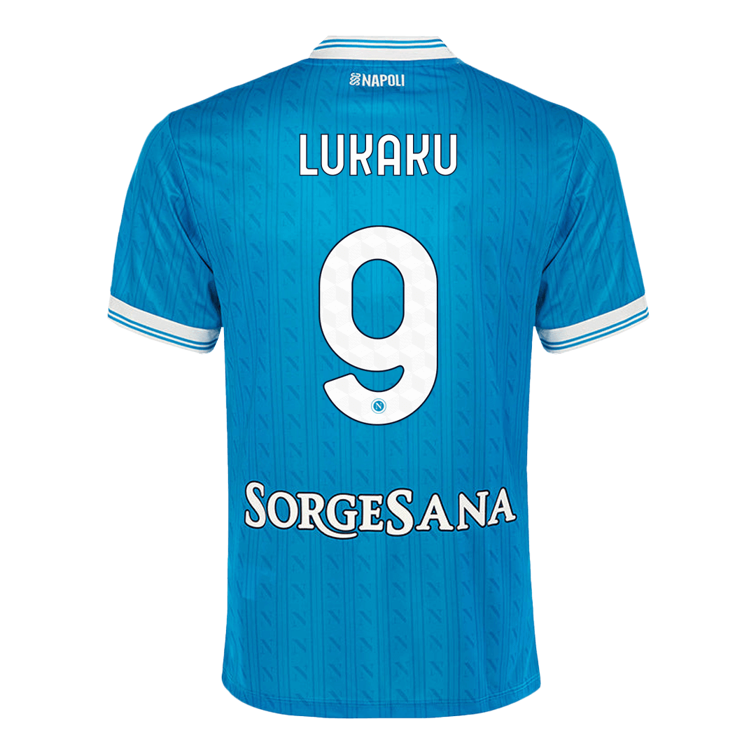 Camiseta Lukaku #9 Napoli 2025/26 Primera Equipación - Versión Hincha