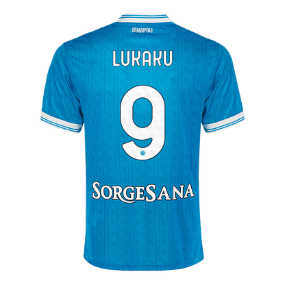 Camiseta Lukaku #9 Napoli 2025/26 Primera Equipación - Versión Hincha