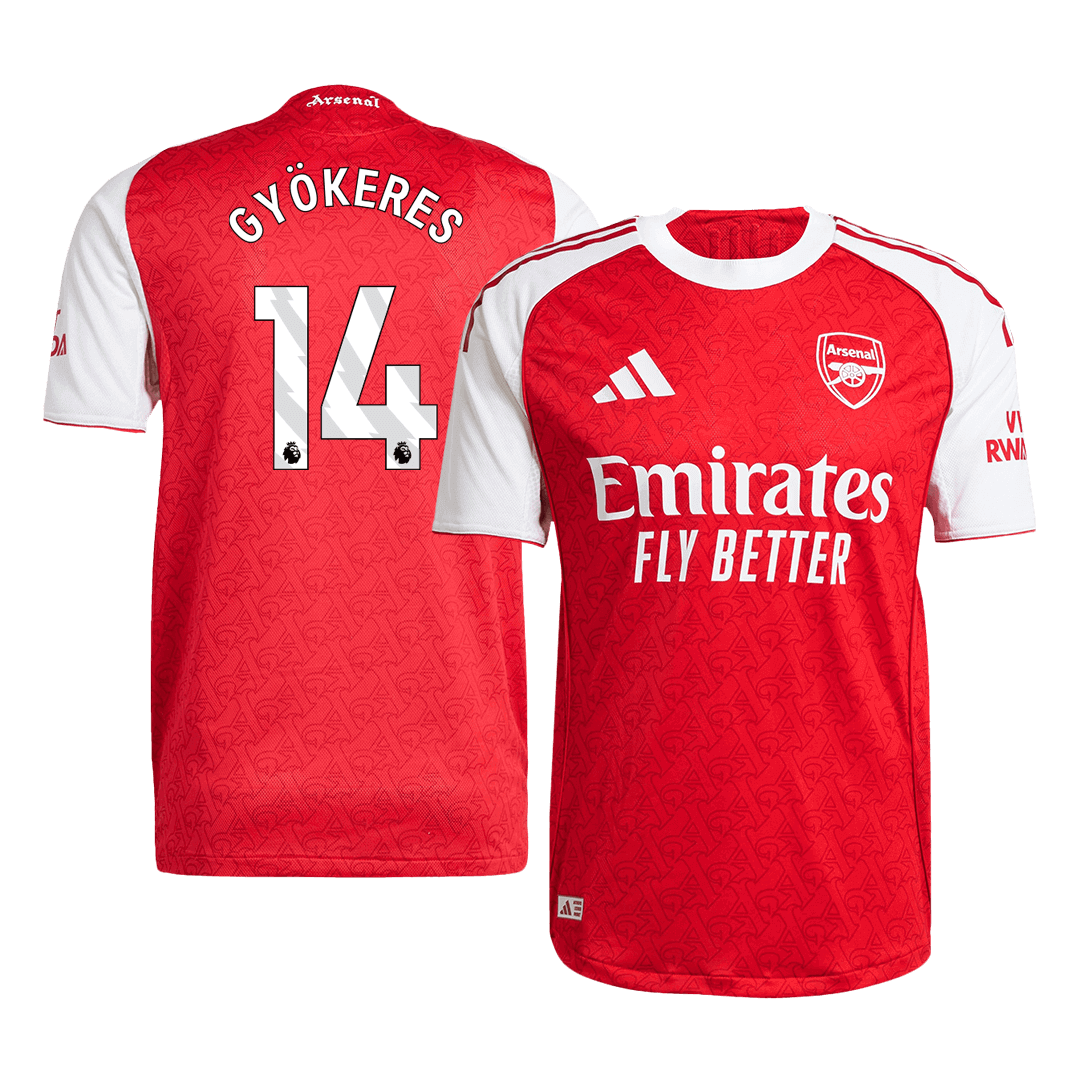 Camiseta Auténtica Gyökeres #14 Arsenal 2025/26 Primera Equipación - Versión Jugador