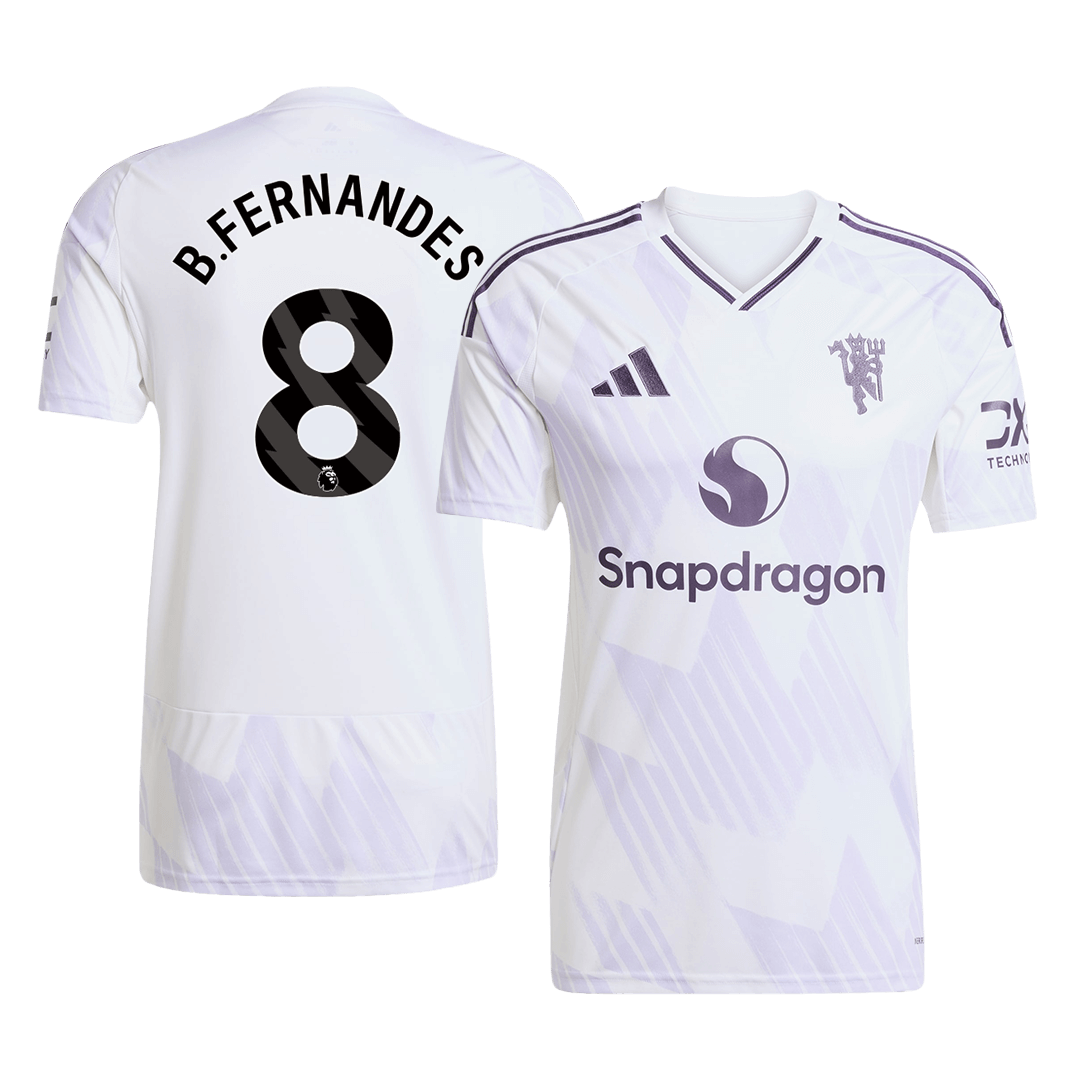 Camiseta B. Fernandes #8 Manchester United 2025/26 Segunda Equipación - Versión Hincha