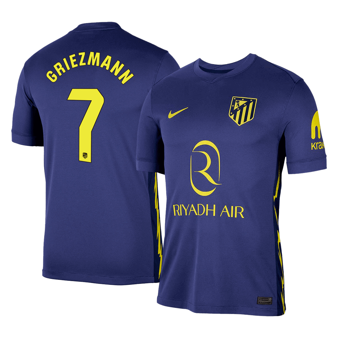 Camiseta Griezmann #7 Atletico Madrid 2025/26 Segunda Equipación - Versión Hincha