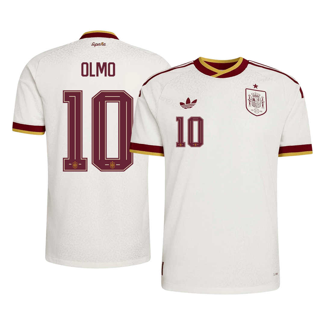 Camiseta Auténtica Olmo #10 España 2026 Segunda Equipación Copa del Mundo - Versión Jugador