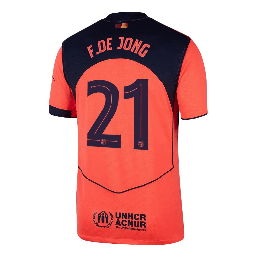 UCL Camiseta F. De Jong #21 Barcelona 2025/26 Tercera Equipación - Versión Hincha - imagen 11