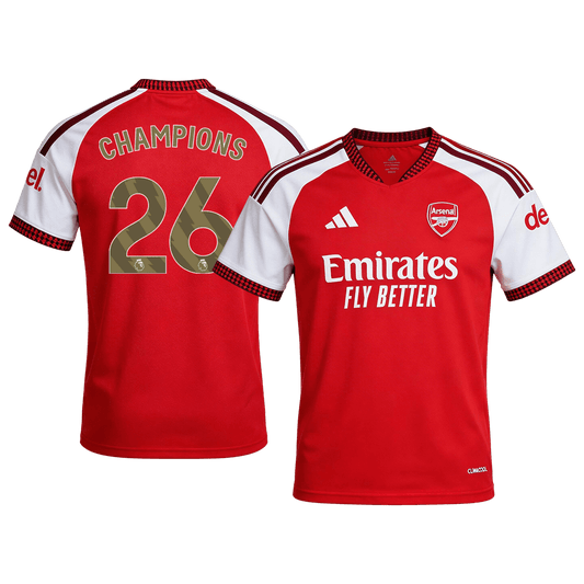 Camiseta Champions #26 Arsenal 2026/27 Primera Equipación - Versión Hincha