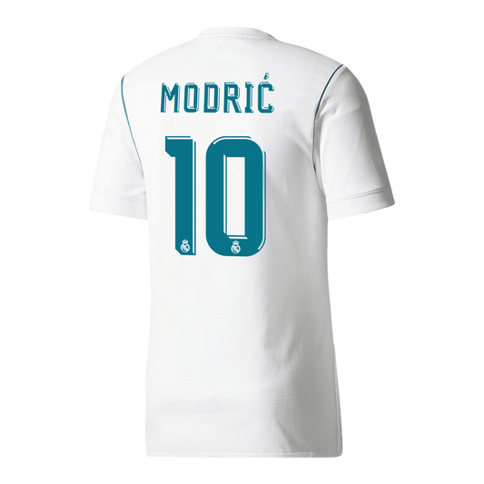 Camiseta Retro 2017/18 Modrić #10 Real Madrid Primera Equipación