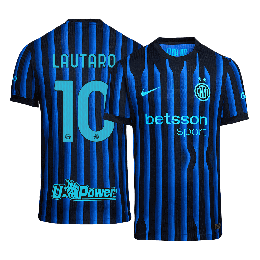 Camiseta Auténtica Lautaro #10 Inter Milán 2025/26 Primera Equipación - Versión Jugador