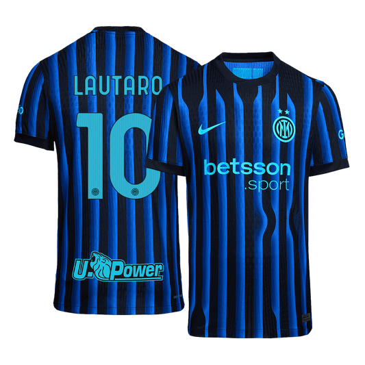 Camiseta Auténtica Lautaro #10 Inter Milán 2025/26 Primera Equipación - Versión Jugador