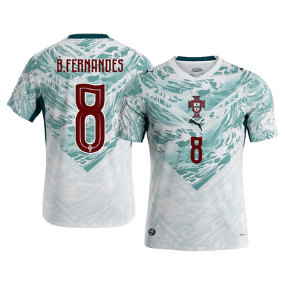 Camiseta B. Fernandes #8 Portugal 2026 Segunda Equipación Copa del Mundo - Versión Hincha