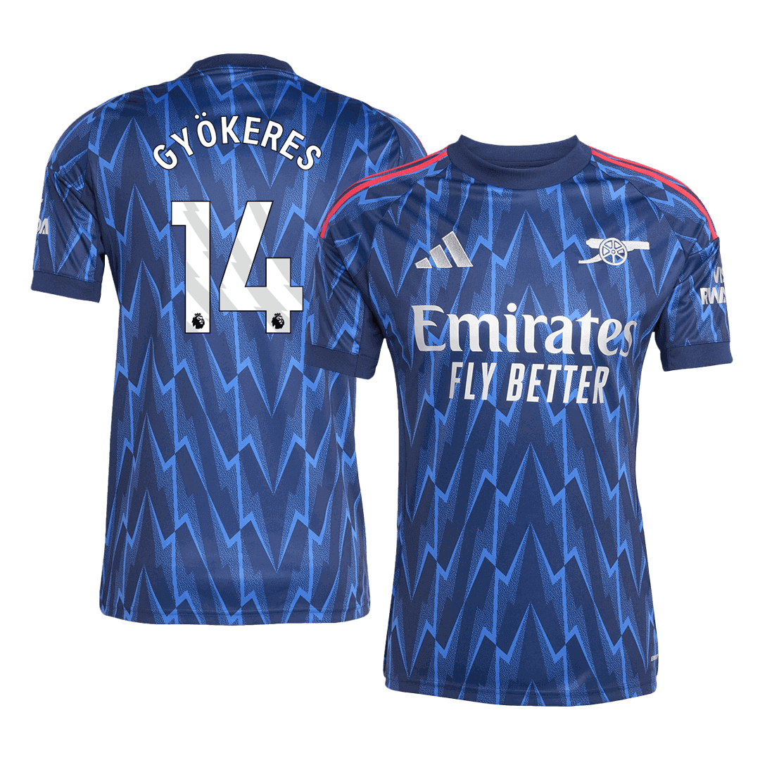 Camiseta Gyökeres #14 Arsenal 2025/26 Segunda Equipación - Versión Hincha