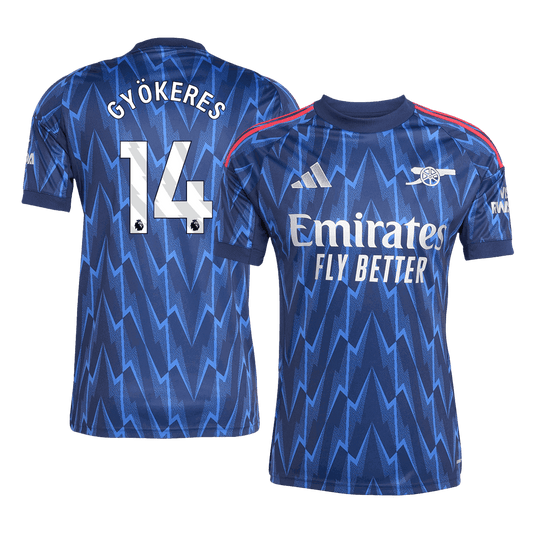 Camiseta Gyökeres #14 Arsenal 2025/26 Segunda Equipación - Versión Hincha