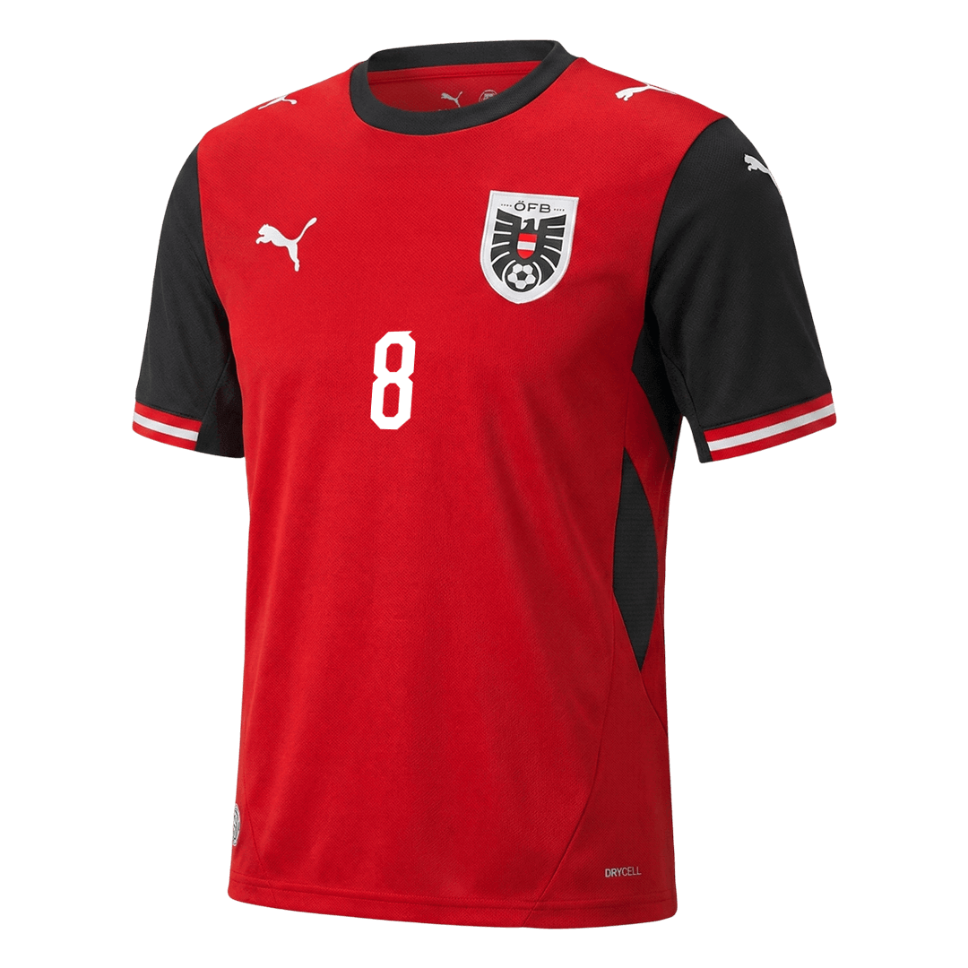 Camiseta Alaba #8 Austria 2026 Primera Equipación Copa del Mundo - Versión Hincha - Vista 9