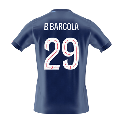 Camiseta B. Barcola #29 PSG 2025/26 Primera Equipación - Versión Hincha (Calidad Premium) - Vista 7