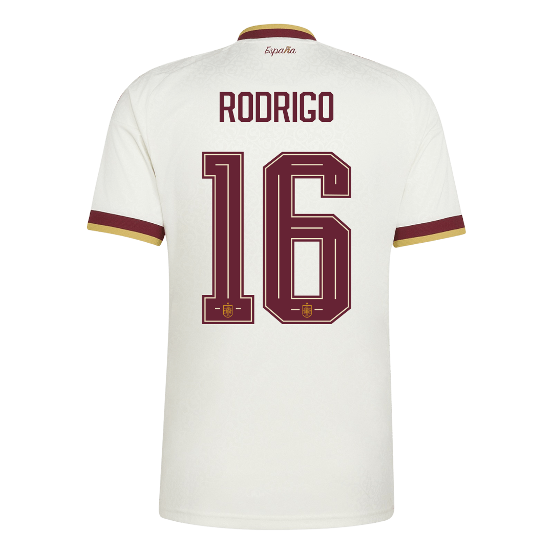 Camiseta Rodrigo #16 España 2026 Segunda Equipación Copa del Mundo - Versión Hincha - Vista 2