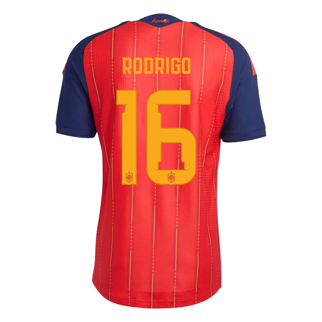 Camiseta Auténtica Rodrigo #16 España 2026 Primera Equipación Copa del Mundo - Versión Jugador - Vista 2