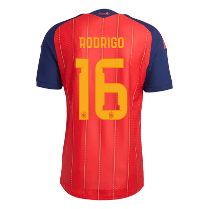 Camiseta Auténtica Rodrigo #16 España 2026 Primera Equipación Copa del Mundo - Versión Jugador - Vista 2