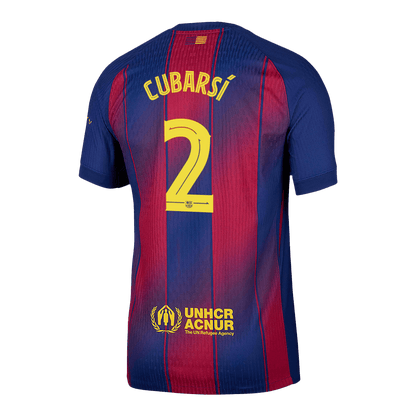 UCL Camiseta Auténtica Cubarsí #2 Barcelona 2025/26 Primera Equipación - Versión Jugador - imagen 13