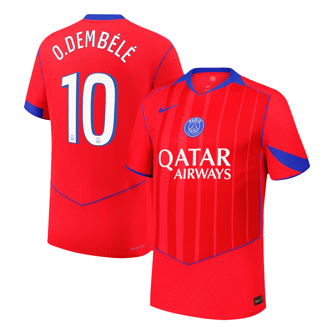 Camiseta Auténtica O. Dembélé #10 PSG 2025/26 Tercera Equipación - Versión Jugador
