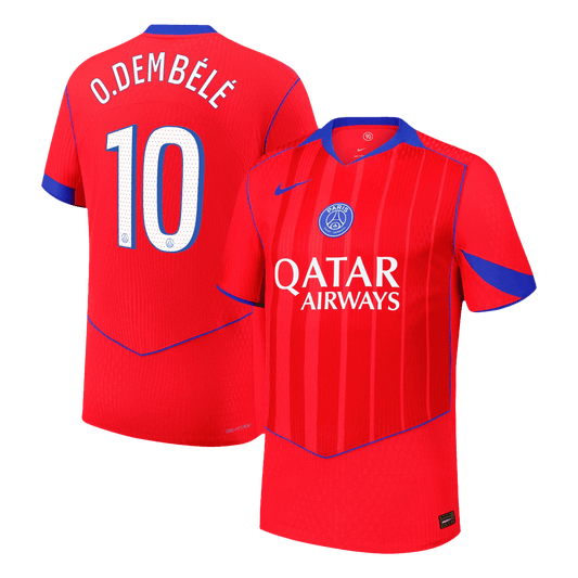 Camiseta Auténtica O. Dembélé #10 PSG 2025/26 Tercera Equipación - Versión Jugador