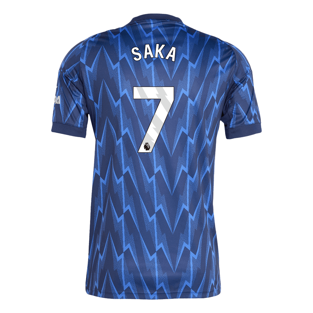 Camiseta Saka #7 Arsenal 2025/26 Segunda Equipación - Versión Hincha