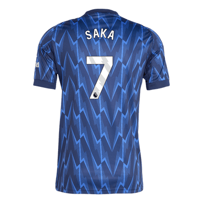 Camiseta Saka #7 Arsenal 2025/26 Segunda Equipación - Versión Hincha