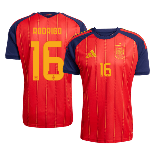 Camiseta Rodrigo #16 España 2026 Primera Equipación Copa del Mundo - Versión Hincha (Calidad Premium)