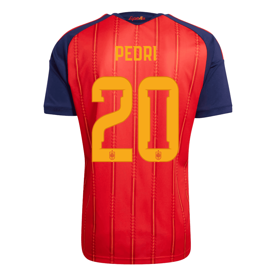 Camiseta PEDRI #20 Spain 2026 Primera Equipación Copa del Mundo - Versión Hincha